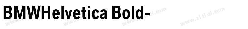BMWHelvetica Bold字体转换